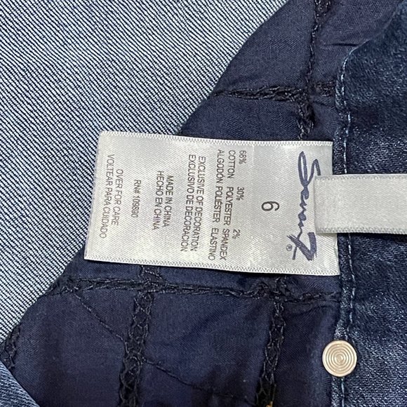 Seven7 Jeans Tummyless Women Size 6 - Picture 5 of 8